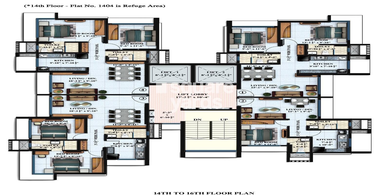 White Berry Residency Floor Plans 2