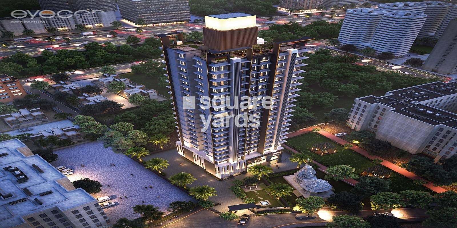 White Berry Residency Tower View 6