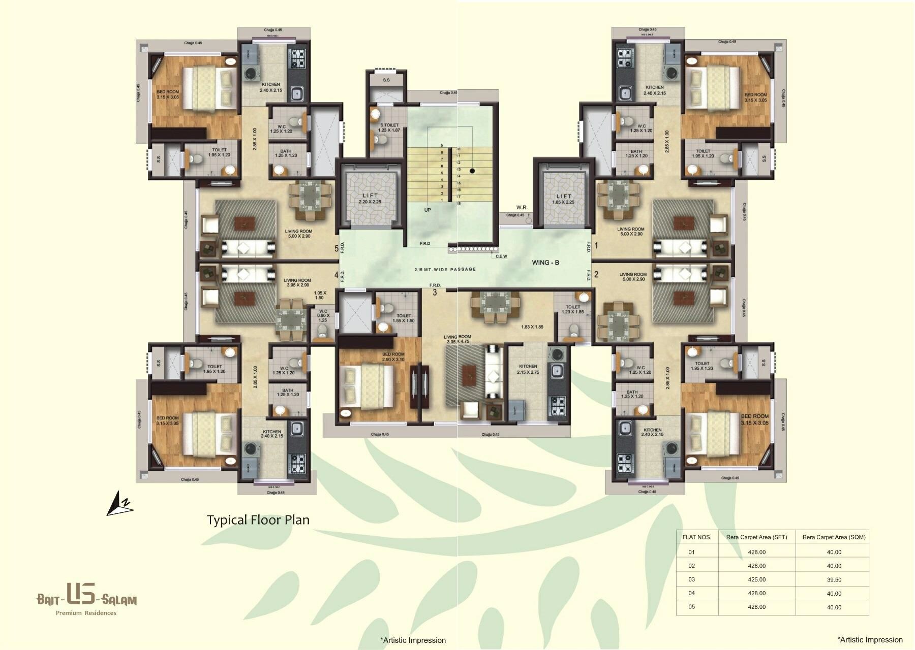 YH Bait US Salam Floor Plans
