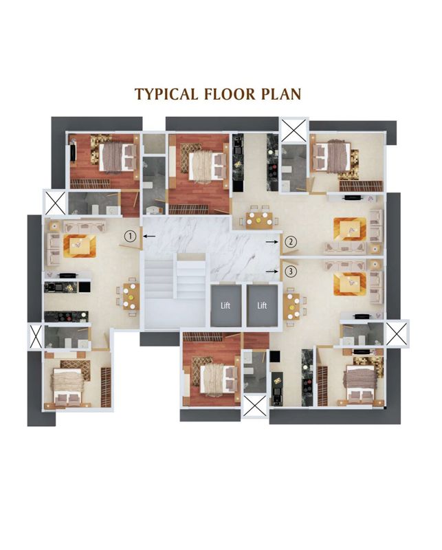 Zee Milan Floor Plans