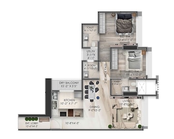  2 BHK Apartment at 232 Dhuleva, Girgaon – for Sale