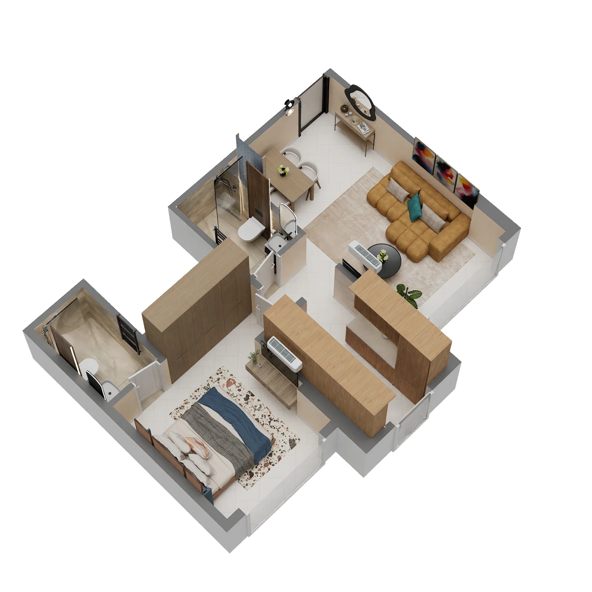 1 BHK 493 Sq. Ft. Apartment