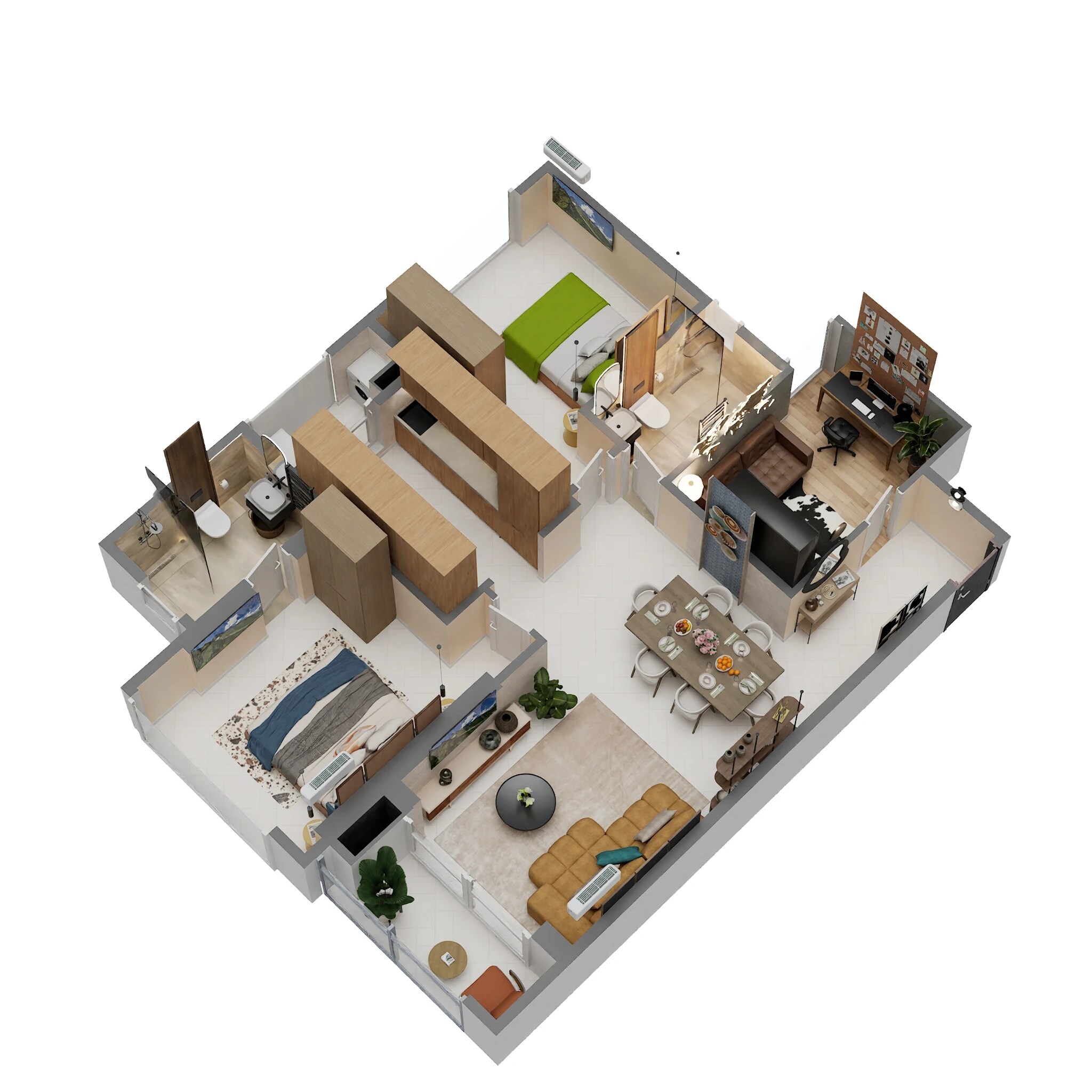 2 BHK 934 Sq. Ft. Apartment