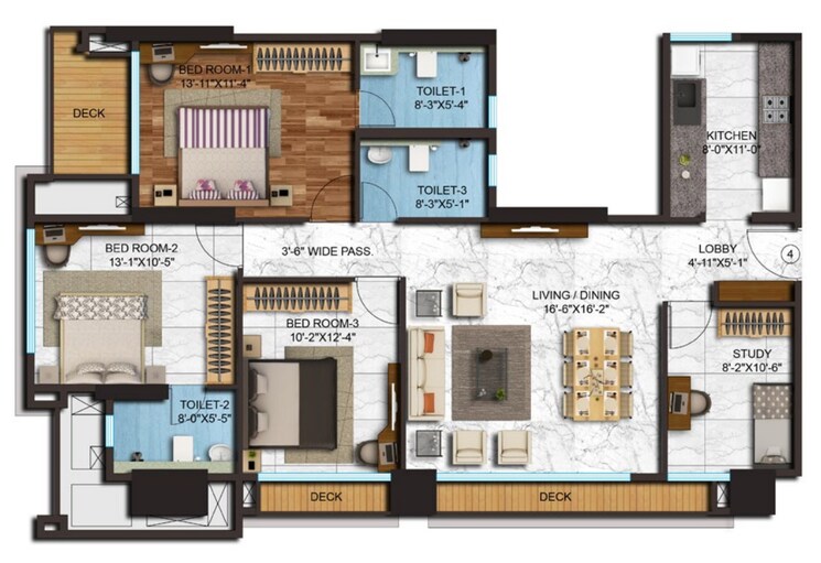 Other, adani-western-heights-sky-apartments 3 Bedroom 1924 Sq.Ft. Apartment In Andheri West Mumbai 7159856