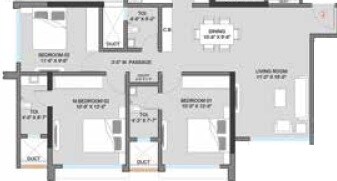 Other, adeshwar-72-parksyde 3 Bedroom 961 Sq.Ft. Apartment In Ghatkopar East Mumbai 8131705