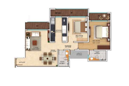 adinath neelkanth enclave apartment 2 bhk 777sqft 20234909164931
