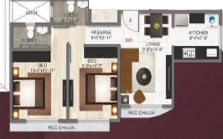 Adityaraj Gurukripa CHS 2 BHK Layout