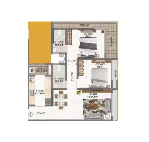 Other, adityaraj-paradise 2 Bedroom 520 Sq.Ft. Apartment In Vikhroli East Mumbai 7920877