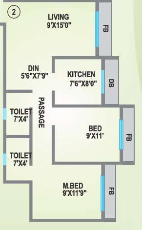 agarwal lifestyle apartment 2 bhk 1050sqft 20215413135435