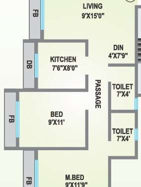 agarwal lifestyle apartment 2 bhk 885sqft 20215313135358