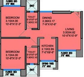 2 BHK 1135 Sq. Ft. Apartment in Ahuja Clubbe Life
