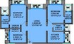 Ahuja Clubbe Life 3 BHK Layout