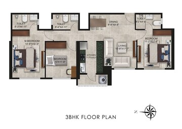  3 BHK Apartment at Ajmera Manhattan, Wadala East – for Sale