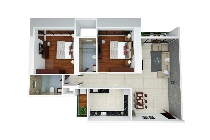  2 BHK Apartment at Ajmera Zeon, Bhakti Park – for Sale