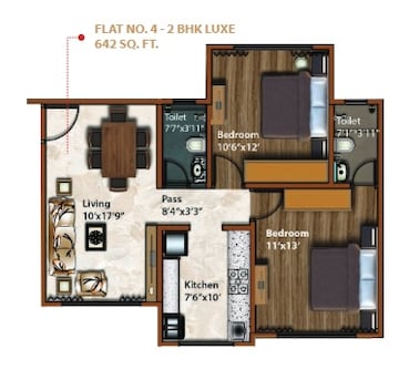  2 BHK Apartment at Akshay Paradise, Tilak Nagar – for Rent