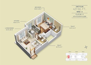  1 BHK Apartment at Alpine Primo, Tepgaon – for Sale