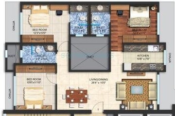  3 BHK Apartment at Alta Vista Phase I, Chembur – for Rent