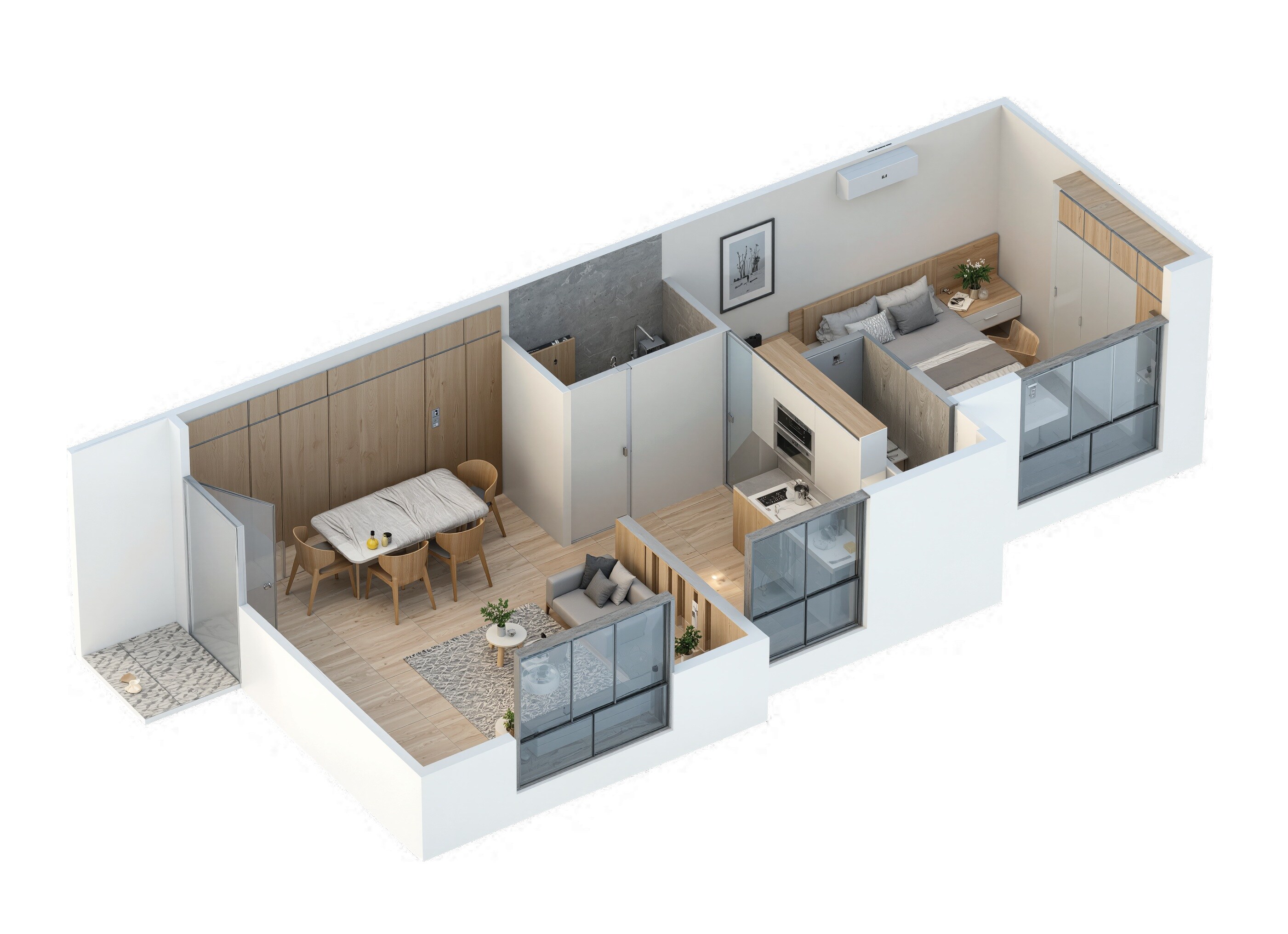 1 BHK 496 Sq. Ft. Apartment