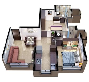 1 BHK 425 Sq. Ft. Apartment in Ambrosial Utkarsh