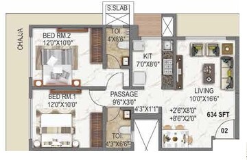  2 BHK Apartment at Angel Asmi Legend, Goregaon West – for Sale