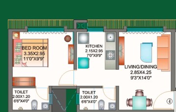  1 BHK Apartment at Apex Green Wood, Borivali East – for Sale