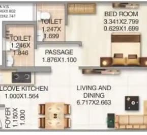 1 BHK 414 Sq. Ft. Apartment in Arihant Heights Ghatkopar