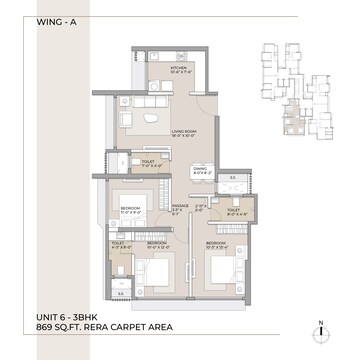  3 BHK Apartment at Arkade Aspire, Goregaon East – for Rent