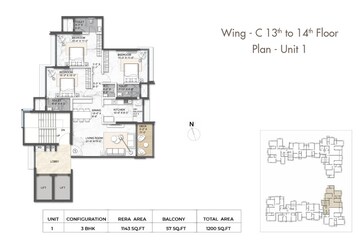  3 BHK Apartment at Arkade Aura, Santacruz West – for Sale