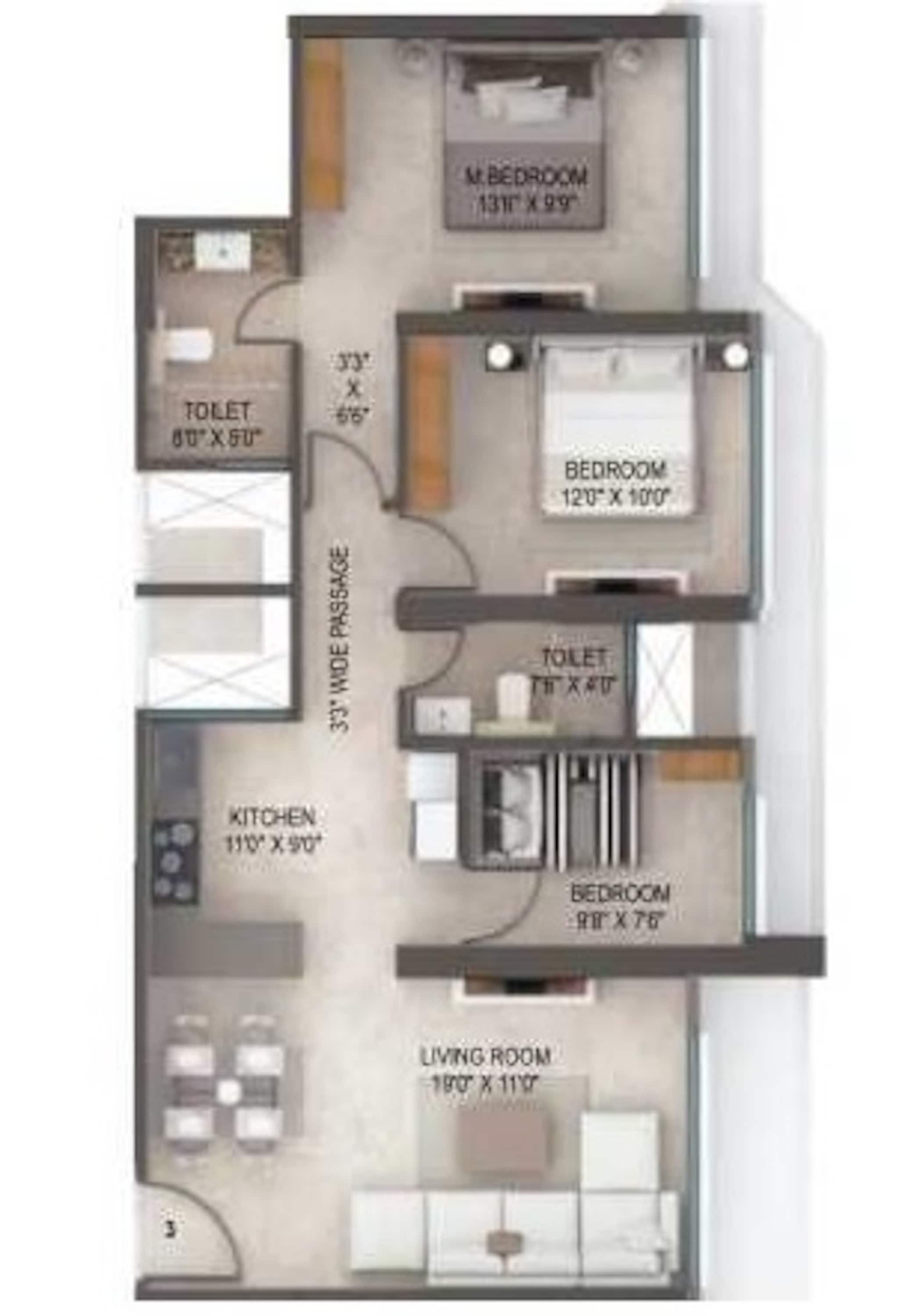 arkade earth apartment 3 bhk 929sqft 20211527001542