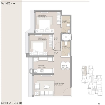  2 BHK Apartment at Arkade Prime, Marol – for Rent