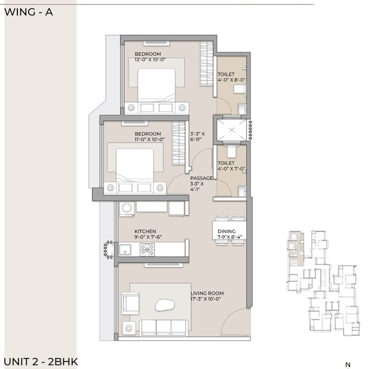 Other, arkade-prime 2 Bedroom 659 Sq.Ft. Apartment In Marol Mumbai 8496754