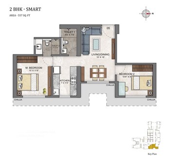  2 BHK Apartment at Ashar Maple Birch, Mulund West – for Sale
