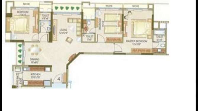ashford casa grande apartment 3 bhk 1915sqft 20205529165545