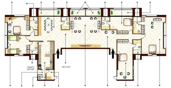 ashok towers apartment 5 bhk 3855sqft 20245001205055