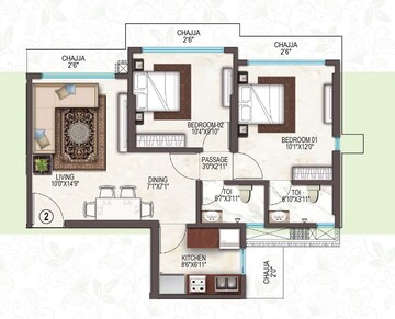  2 BHK Apartment at Ashray Jaswanti Woods, Ghati Pada – for Sale