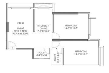  2 BHK Apartment at Asshna Seabliss, Versova – for Sale