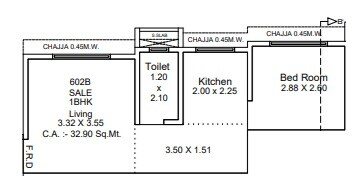 1 BHK 350 Sq. Ft. Apartment