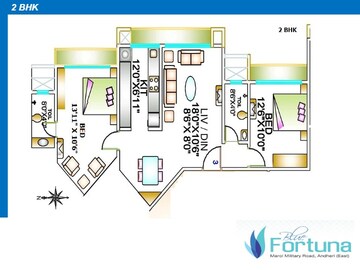  2 BHK Apartment at Atul Blue Fortuna, Andheri East – for Sale