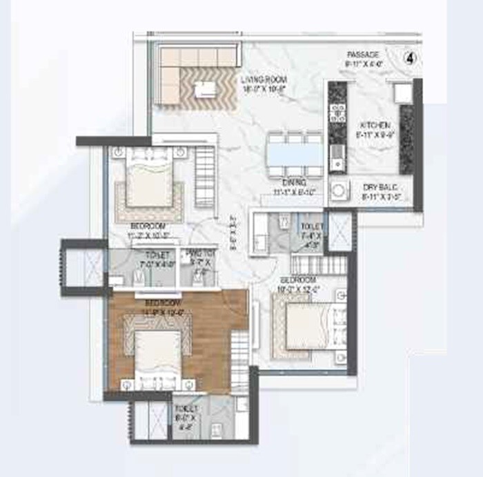  3 BHK Apartment at Atul Life, Mulund West – for Sale