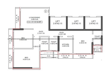  3 BHK Apartment at Aum Nav Kiran, Khar West – for Sale