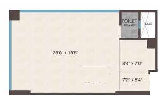 Floor plan of 378 Sq. Ft. Office Space in Avani Signature, Mumbai