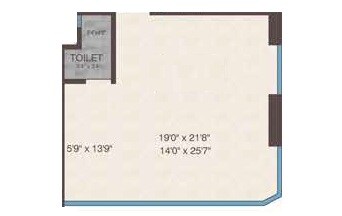 Floor plan of 604 Sq. Ft. Office Space in Avani Signature, Mumbai