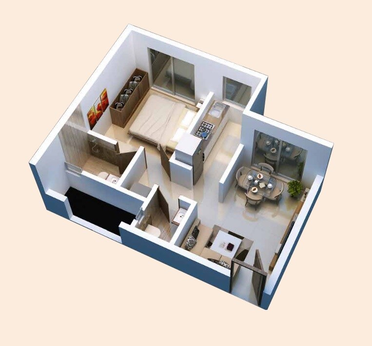 Other, avant-heritage 1 Bedroom 492 Sq.Ft. Apartment In Jogeshwari East Mumbai 6977420