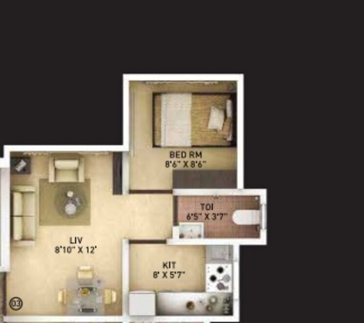 Other, avant-hillway 1 Bedroom 395 Sq.Ft. Apartment In Goregaon East Mumbai 9045495