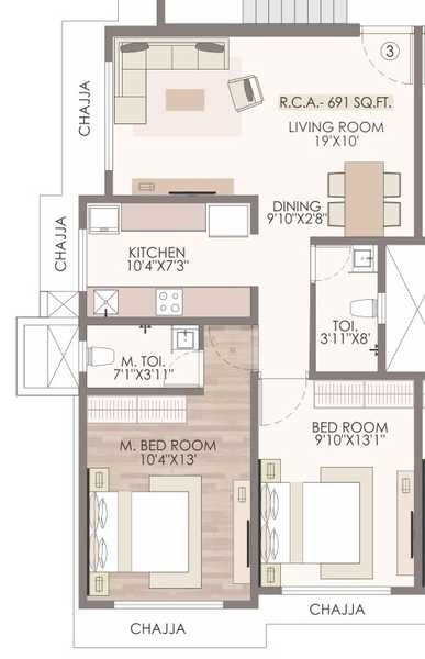 Bali Laxmi 2 BHK Layout