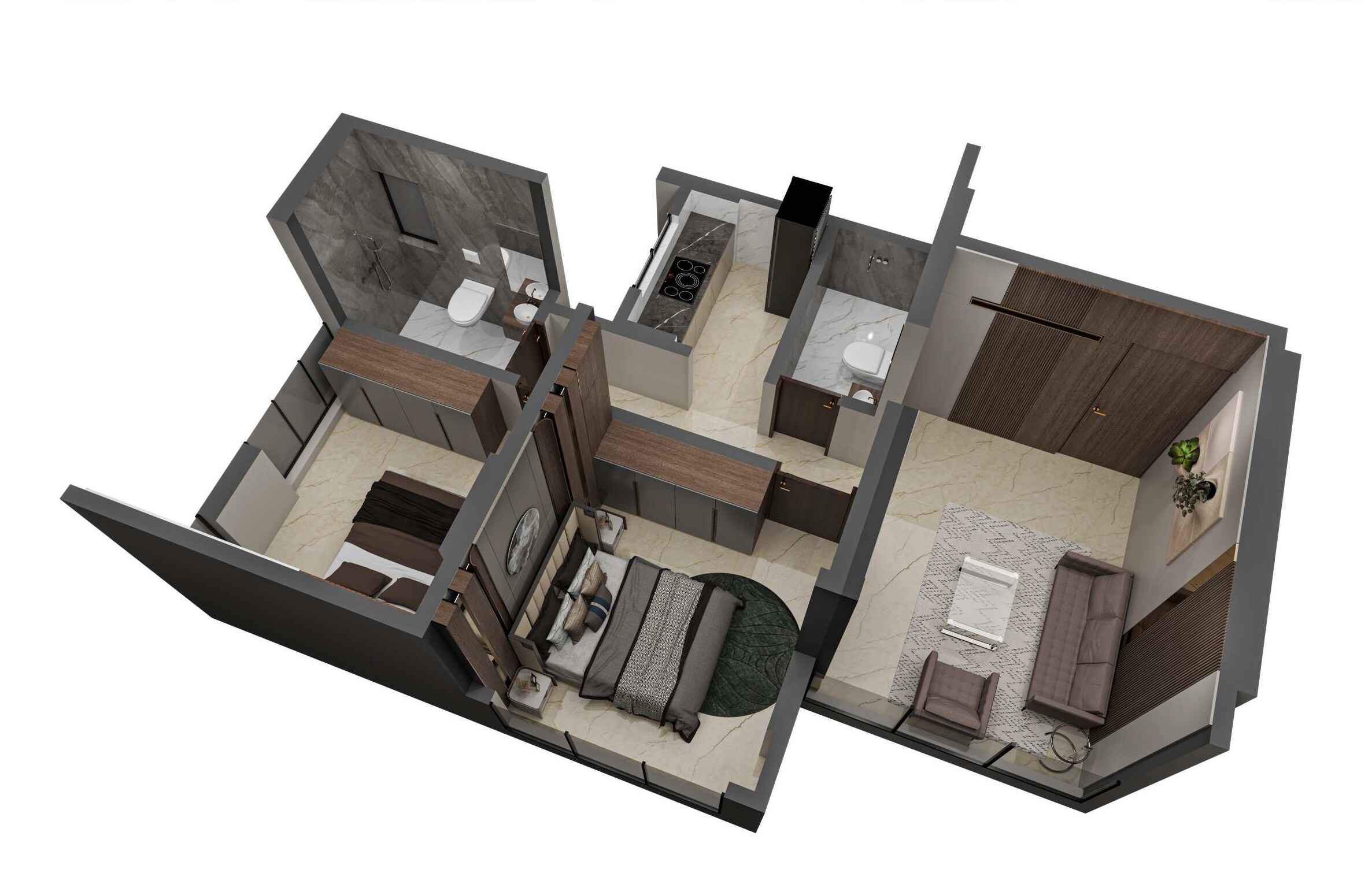 2 BHK 508 Sq. Ft. Apartment