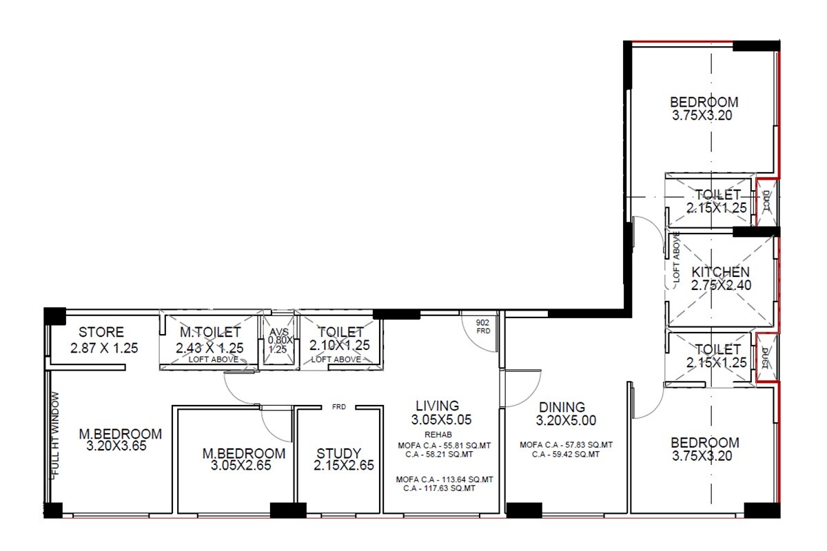 4 BHK 2532 Sq. Ft. Apartment