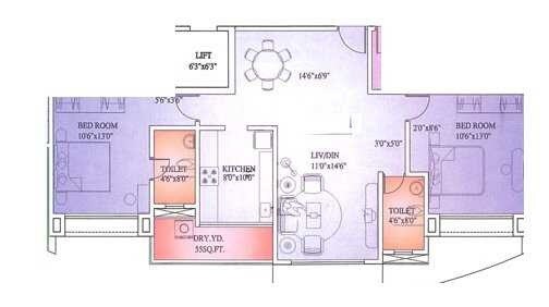 Other, benchmark-silver-leaf 2 Bedroom 1250 Sq.Ft. Apartment In Kandivali East Mumbai 8486129