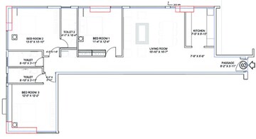 3 BHK Apartment at Bhairaav Blessings, Lalbaug – for Sale