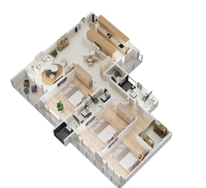3 BHK 1282 Sq. Ft. Apartment in Bharat Alta Vistas